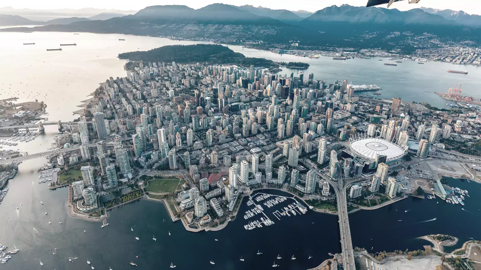 Aerial View of Downtown Vancouver