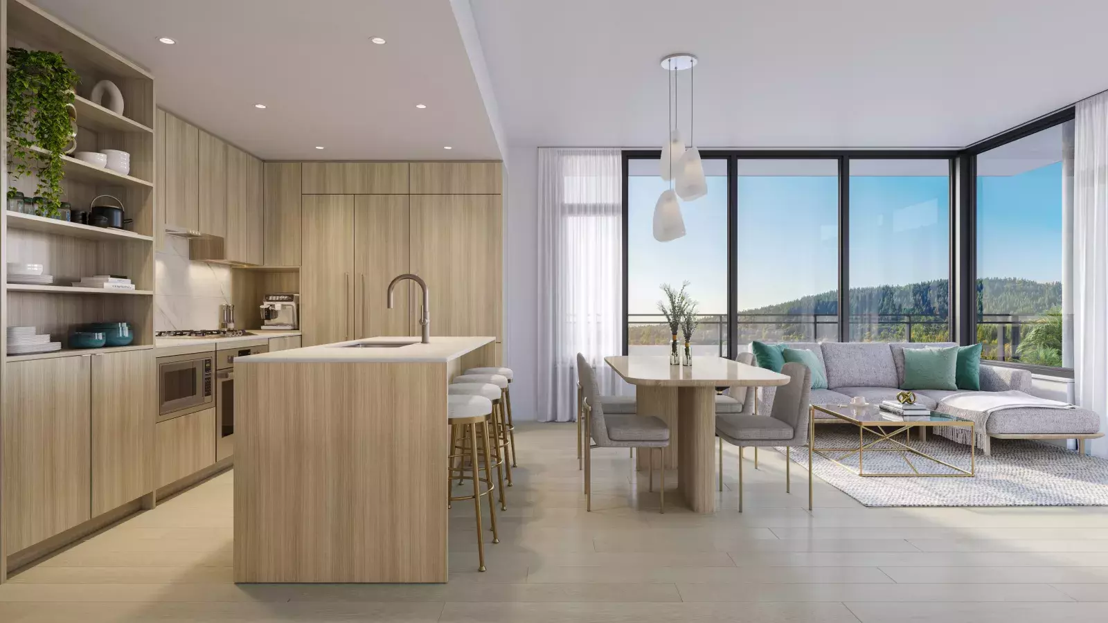 Living room rendering 