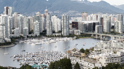 Aerial view of Vancouver 